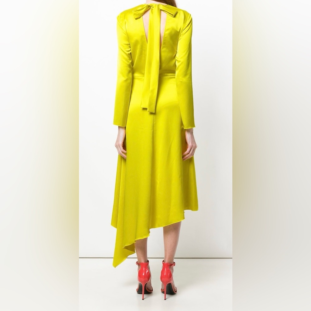 MSGM Radiant Yellow Long Sleeve Dress - Picture 10 of 10